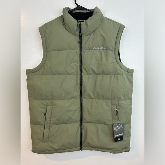 NWT Eddie Bauer Essential Down Vest Green Size Tall XL - Picture 3 of 14
